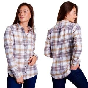 Kuhl Kamila Plaid Flannel Shirt Womens Size Medium